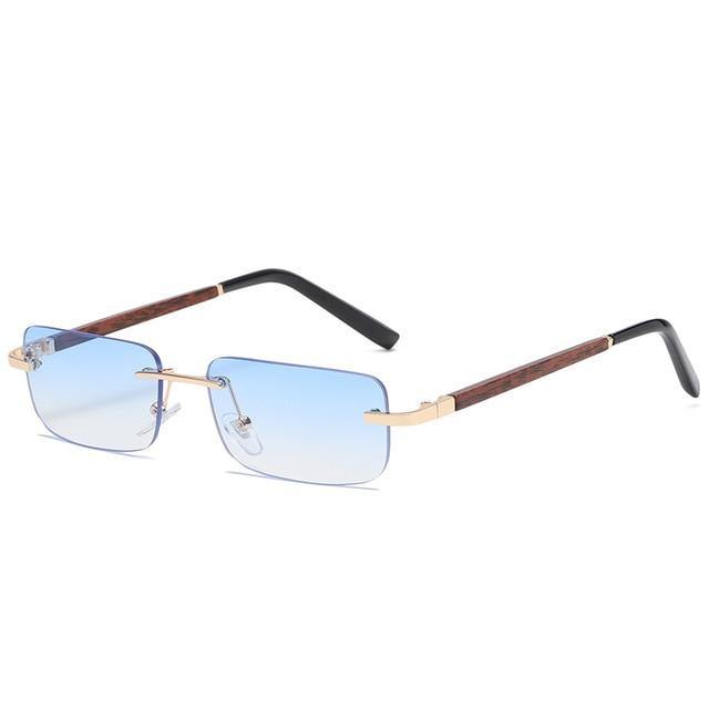 Calanovella Vintage Rectangle Sunglasses Men Women Fashionable Square Rectangular Sun Glasses UV400 - Calanovella.com