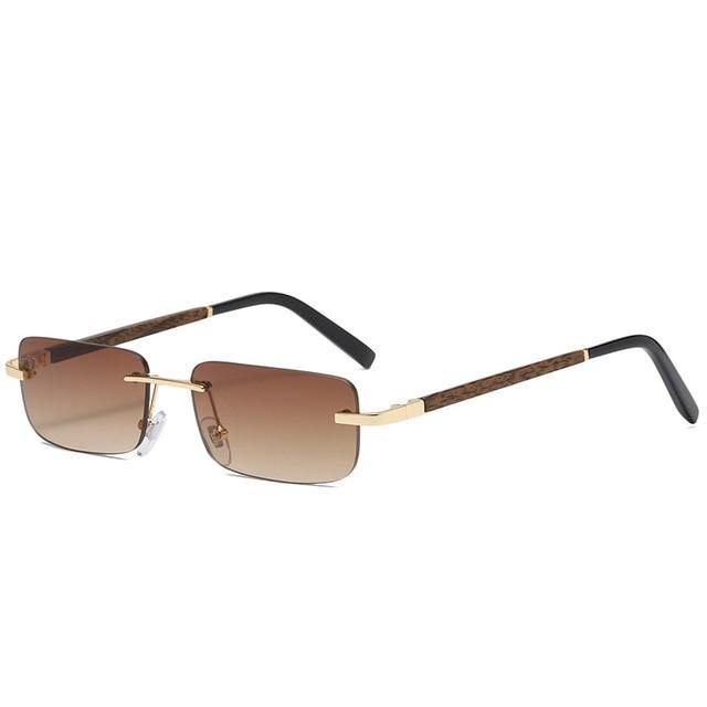 Calanovella Vintage Rectangle Sunglasses Men Women Fashionable Square Rectangular Sun Glasses UV400 - Calanovella.com