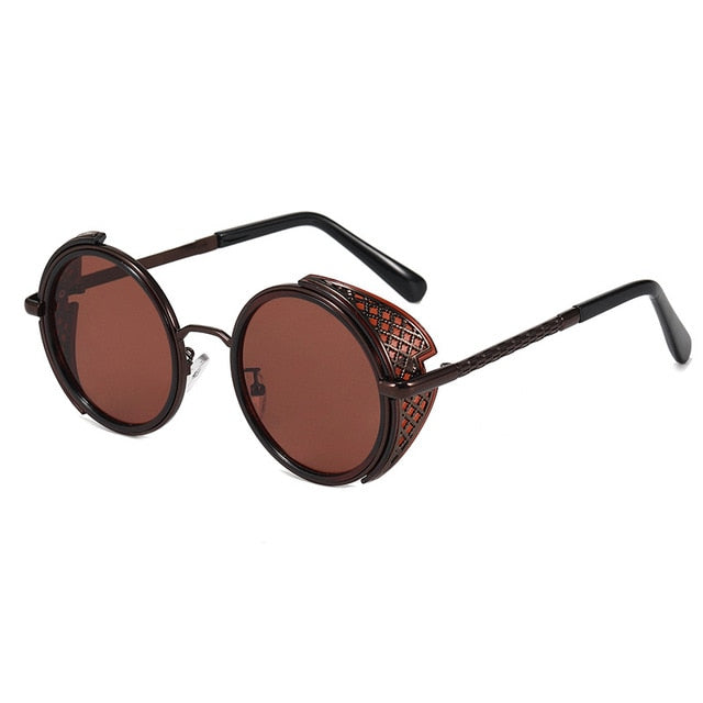 Calanovella Cool Round Steampunk Sunglasses UV400