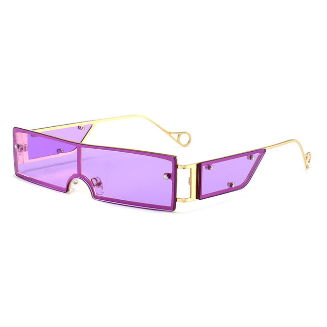 Calanovella Summer Styles Fashion Small Rectangle Sunglasses Women