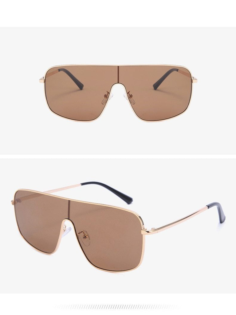 Calanovella Stylish Big Square One Piece Sunglasses UV400