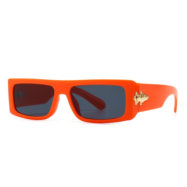 Calanovella Steampunk Rectangle Sunglasses Vintage Punk Sunglasses