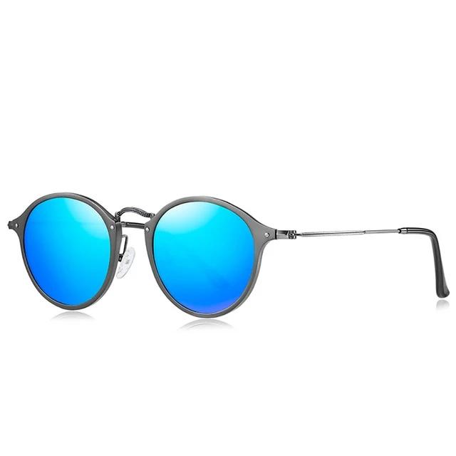 Calanovella Stylish Round Retro Aluminum Magnesium Vintage Sunglasses