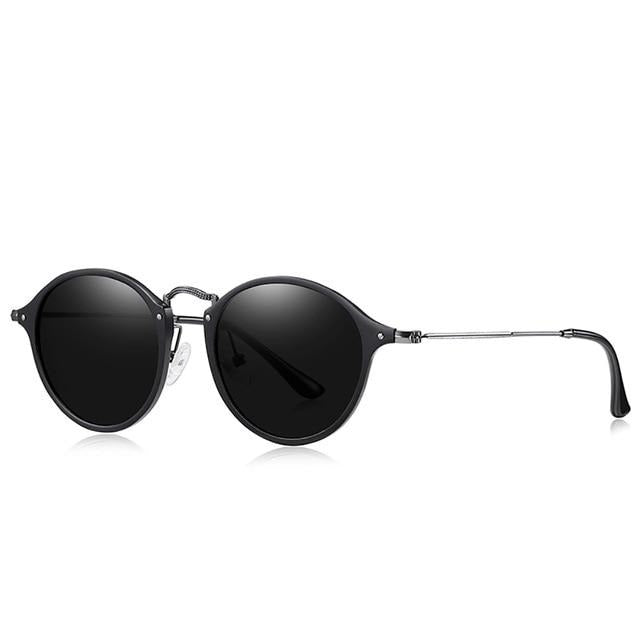 Calanovella Stylish Round Retro Aluminum Magnesium Vintage Sunglasses