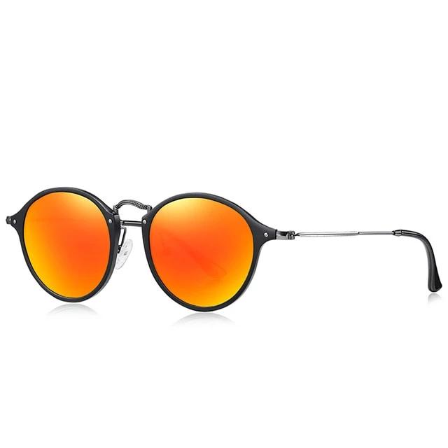 Calanovella Stylish Round Retro Aluminum Magnesium Vintage Sunglasses