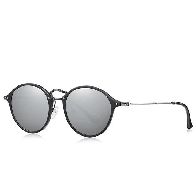 Calanovella Stylish Round Retro Aluminum Magnesium Vintage Sunglasses