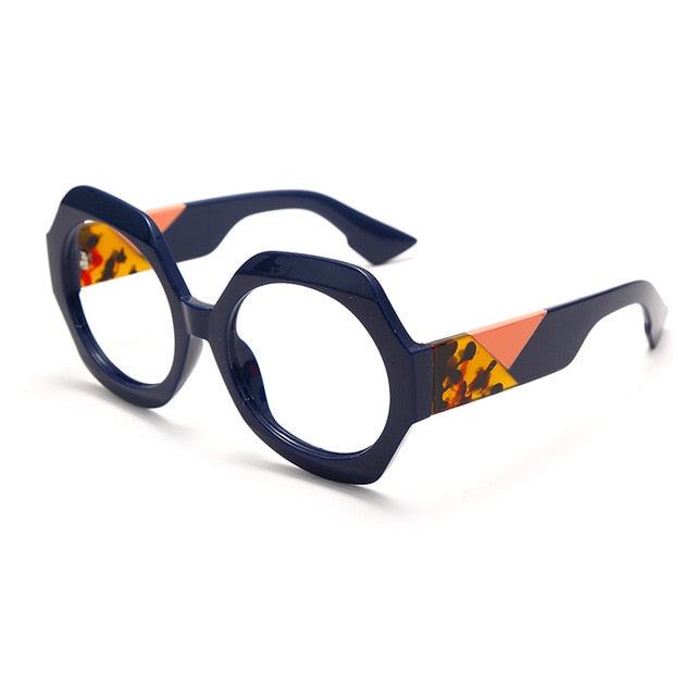 Calanovella Retro Oversized Blue Light Glasses Women Stylish Fashion - Calanovella.com