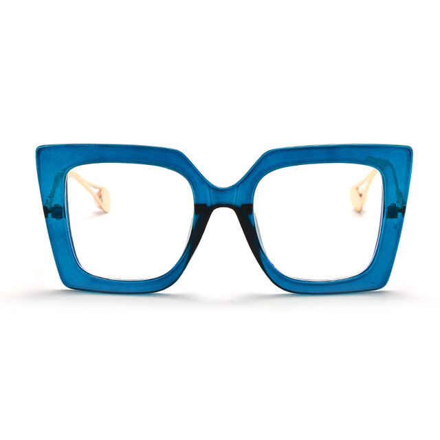 Calanovella Oversized Cat Eye Computer Glasses Anti Blue Light