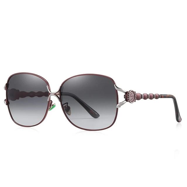 Calanovella Luxury Oversized Retro Square Polarized Women Sunglasses