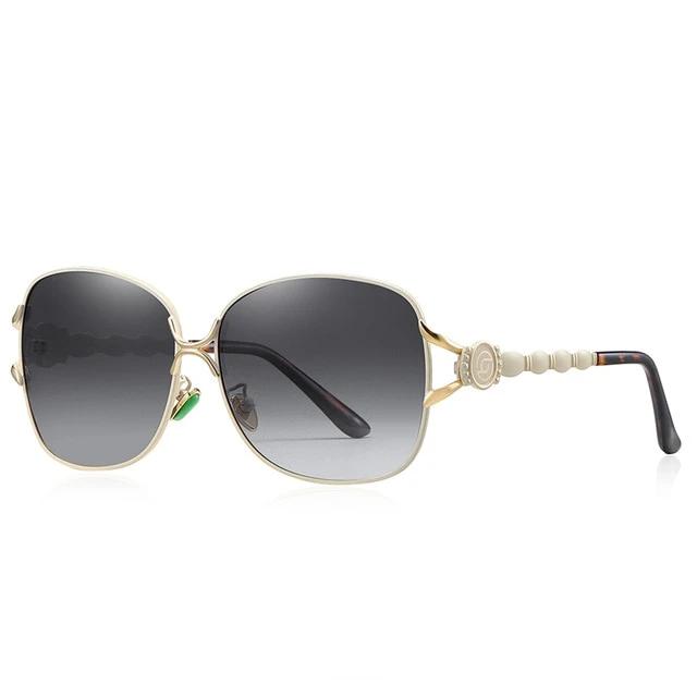 Calanovella Luxury Oversized Retro Square Polarized Women Sunglasses