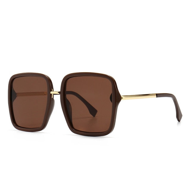 Calanovella Vintage Luxury Brand Designer Oversized Square Sunglasses