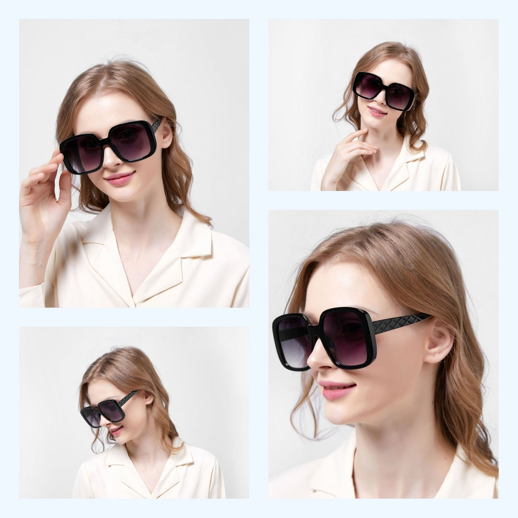 Calanovella Oversized Vintage Women Sunglasses Stylish Outfit Pink