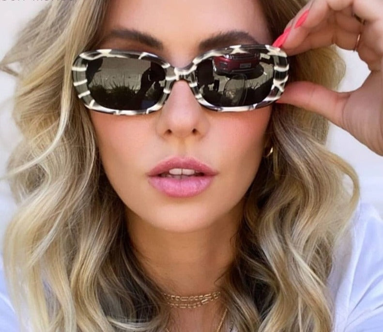 Calanovella Retro Sunglasses Women Brand Designer Fashion Steampunk Gradient Sun Glasses Shades Cutting Lens Ladies Punk Eyeglasses