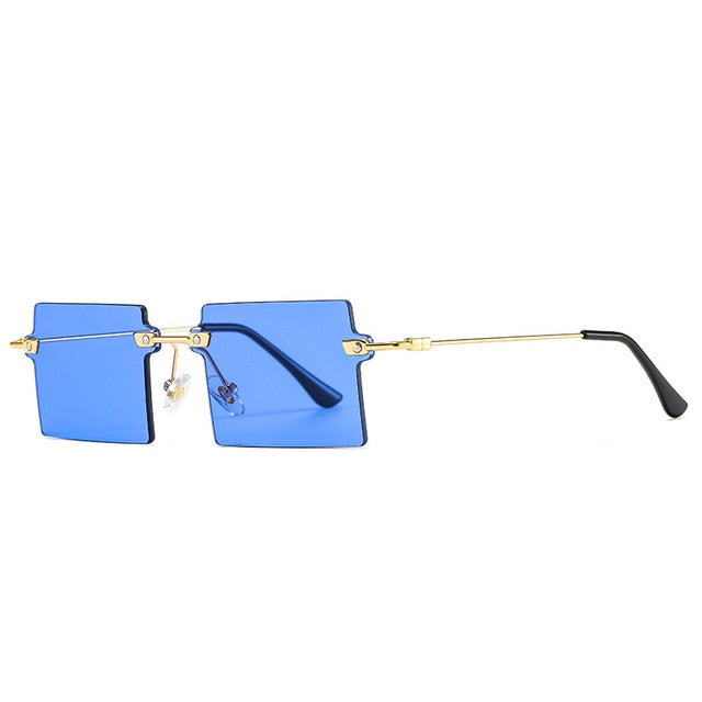 Calanovella Stylish Square Rimless Rectangle Sunglasses UV400
