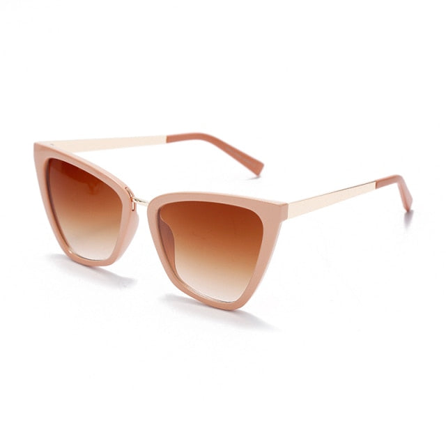 Calanovella Oversized Cateye Sunglasses Women Retro Cat Eye Brand