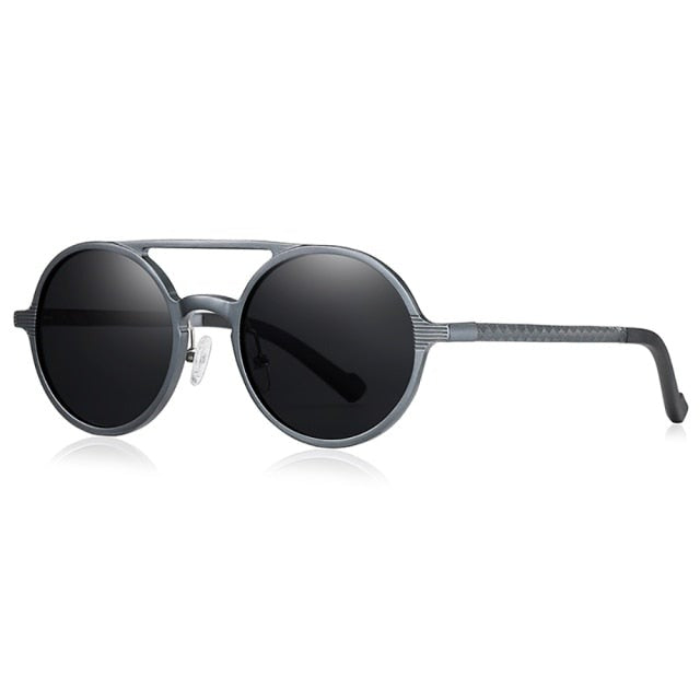 Calanovella Retro Round Sunglasses Men Women Polarized Luxury Brand