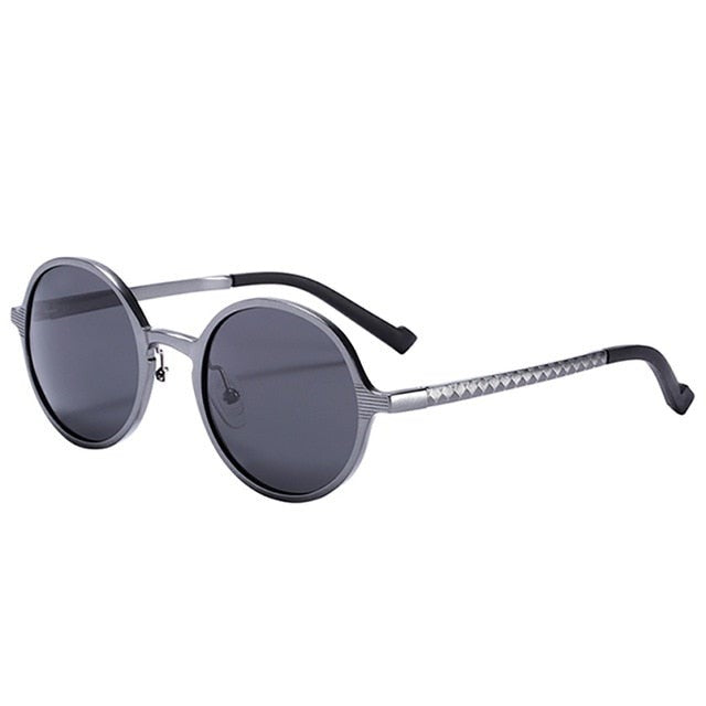 Calanovella Retro Round Sunglasses Men Women Polarized Luxury Brand