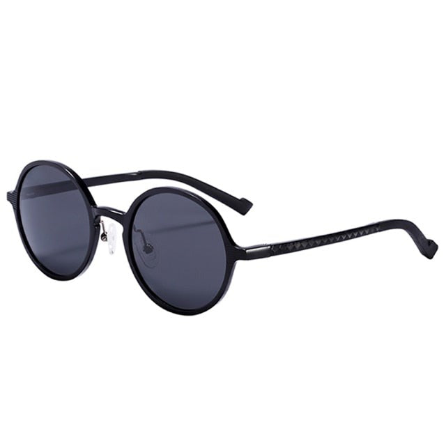 Calanovella Retro Round Sunglasses Men Women Polarized Luxury Brand