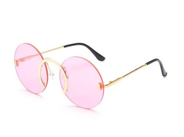 Calanovella Rimless Round Cool Punk Sunglasses UV400