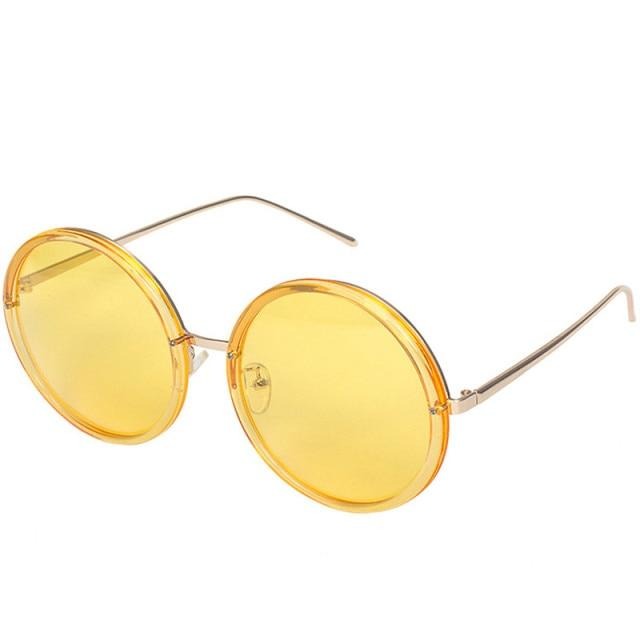 Calanovella Big Frame Round Sunglasses Fashion Frame Vintage Glasses UV400
