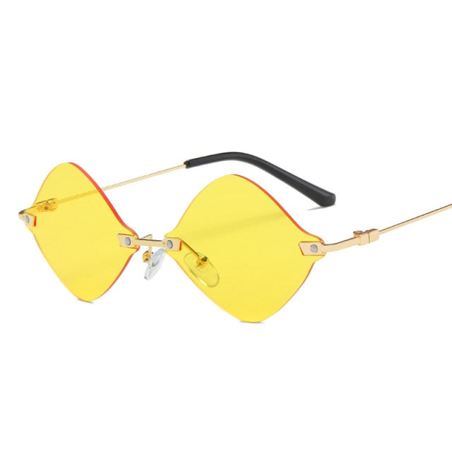 Calanovella Steampunk Rimless Sunglasses Women Men Vintage Sun Glasses