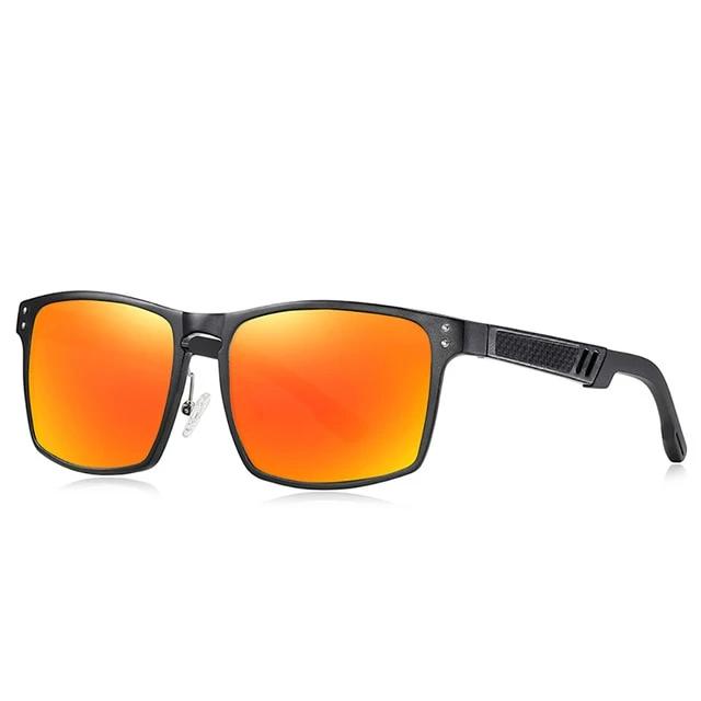 Calanovella Vintage Square Aluminum Magnesium Sunglasses Polarized UV400