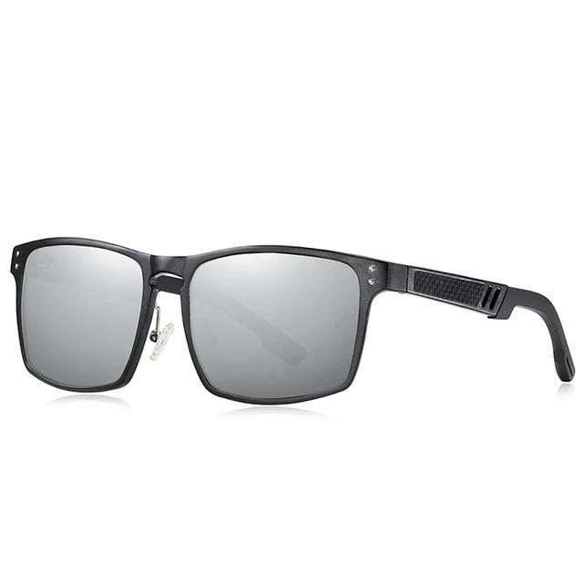 Calanovella Vintage Square Aluminum Magnesium Sunglasses Polarized UV400