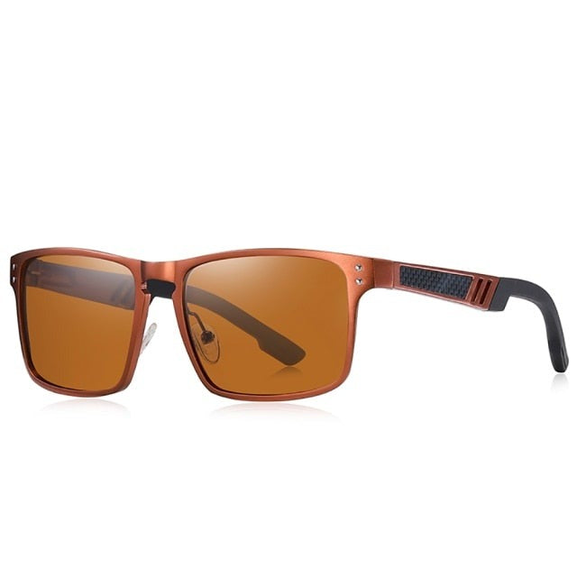 Calanovella Vintage Aluminium Magnesium Square Sunglasses Men Polarized Shades Women Sun Glasses Sport Eyewear