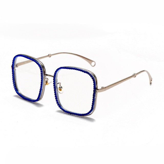 Calanovella Square Oversized Clear Lenses Stylish Glasses