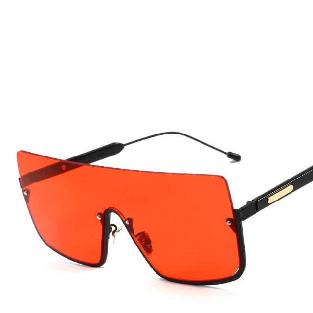 Calanovella Oversized Goggle Sunglasses Women Men Vintage Square Sun