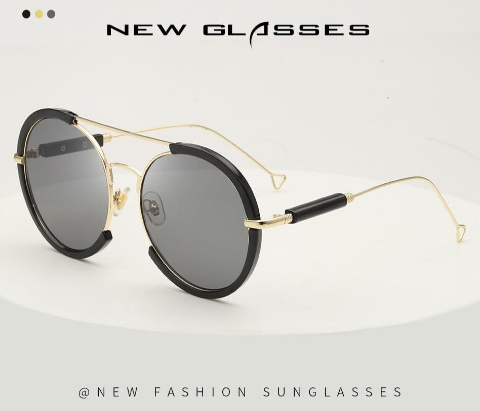 Calanovella Stylish Big Round Punk Sunglasses UV400