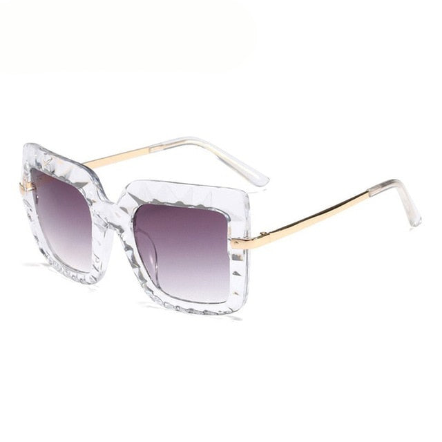 Calanovella Square Sunglasses Women Men Oversized Retro Luxury Brand