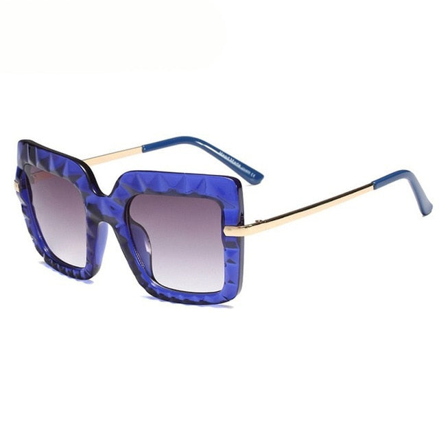 Calanovella Square Sunglasses Women Men Oversized Retro Luxury Brand