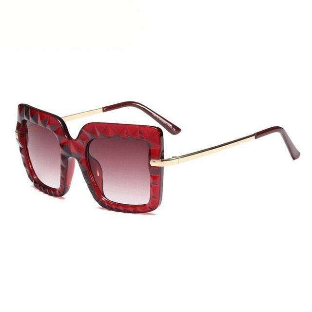 Calanovella Square Sunglasses Women Men Oversized Retro Luxury Brand