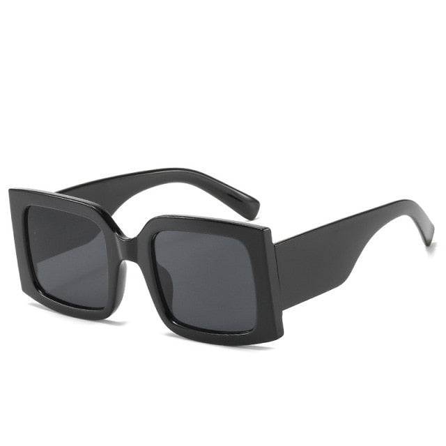 Calanovella Square Rectangle Sunglasses Retro Vintage Designer Hip-Hop