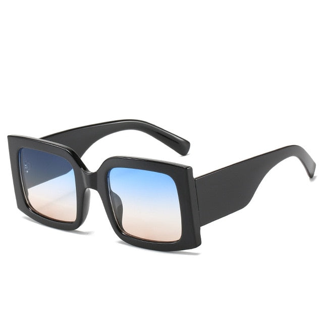 Calanovella Square Rectangle Sunglasses Retro Vintage Designer Hip-Hop