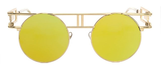 Calanovella Classic Gothic Steampunk Round Sunglasses UV400