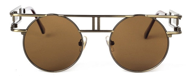 Calanovella Classic Gothic Steampunk Round Sunglasses UV400