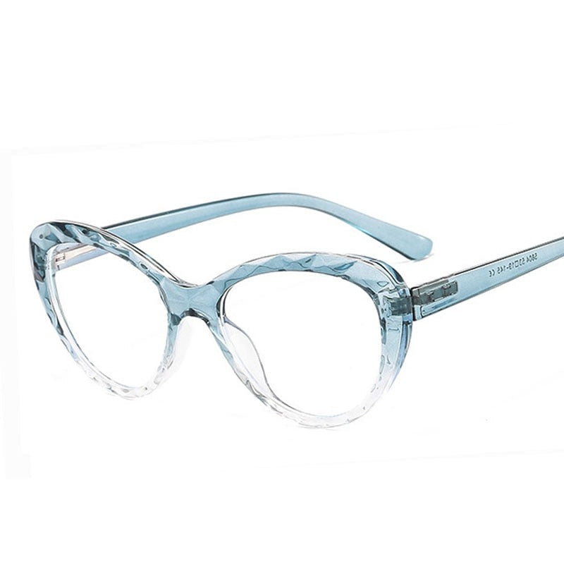 Calanovella Cat Eye Anti Blue Light Glasses Candy Colors Diamond