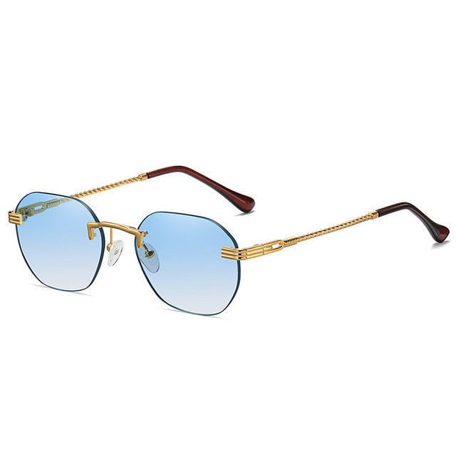 Calanovella Cool Oval Rimless Sunglasses UV400