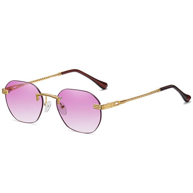 Calanovella Cool Oval Rimless Sunglasses UV400