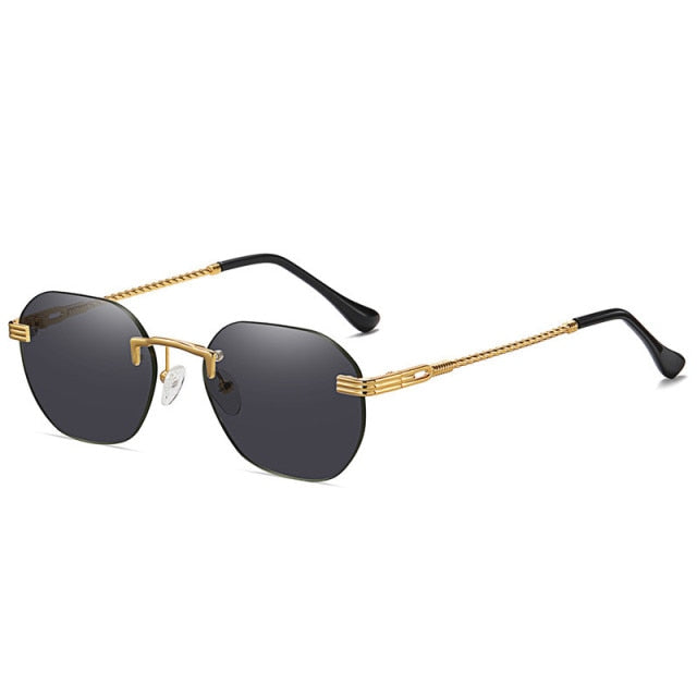 Calanovella Cool Oval Rimless Sunglasses UV400