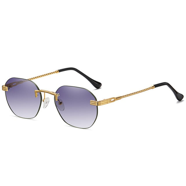 Calanovella Cool Oval Rimless Sunglasses UV400