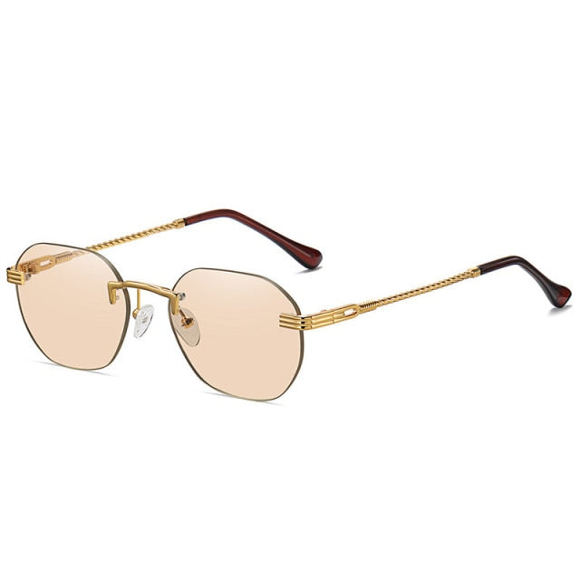 Calanovella Cool Oval Rimless Sunglasses UV400