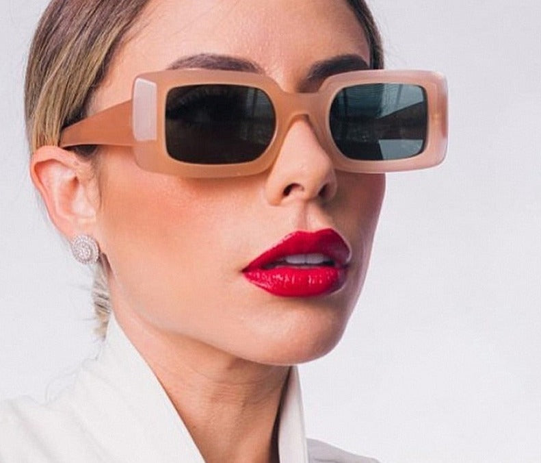 Calanovella Vintage Rectangle Women Sunglasses Ins Popular Fashion