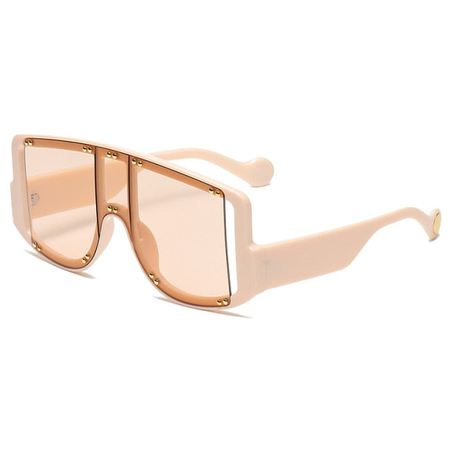 Calanovella Trendy Big Square Oversized Sunglasses UV400