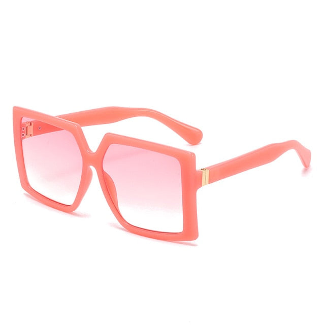 Calanovella Classic Vintage Square Sunglasses Woman Siamese Oversized
