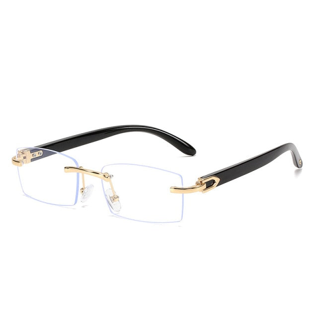 Calanovella Cool and Stylish Rimless Rectangle Sunglasses UV400