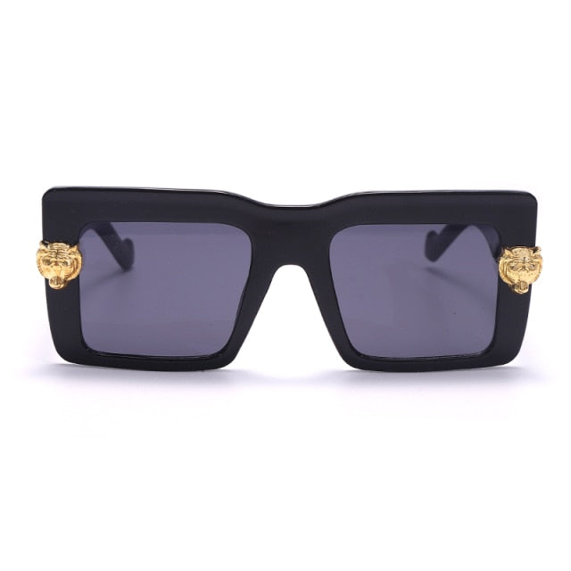 Fashion Vintage Oversized Frame Square Luxury Brand Designer