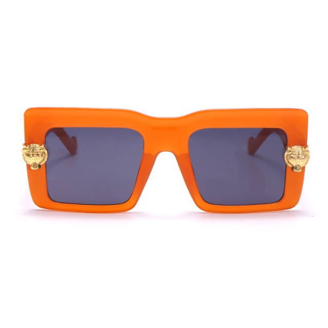 Calanovella Vintage Square Sunglasses Women Men Oversized Shades